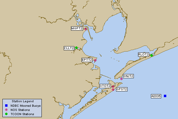 Galveston Bay Map